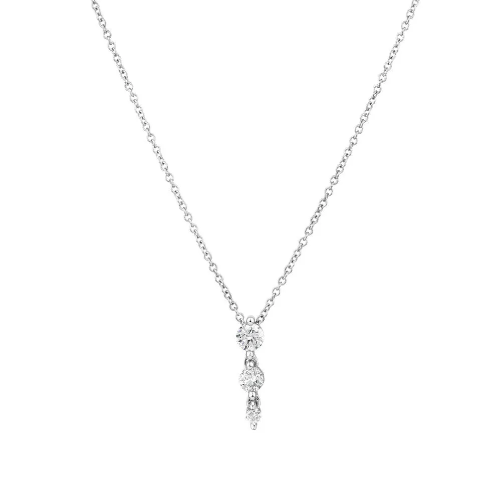 Michael Hill Graduated Drop Necklace with 0.28 Carat TW of