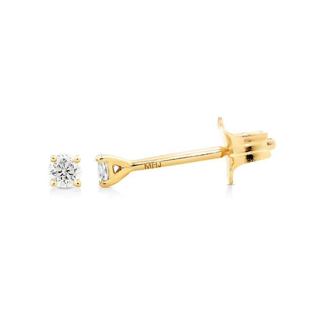 Michael Hill 0.10 Carat TW Diamond Mini Solitaire Stud Earrings in