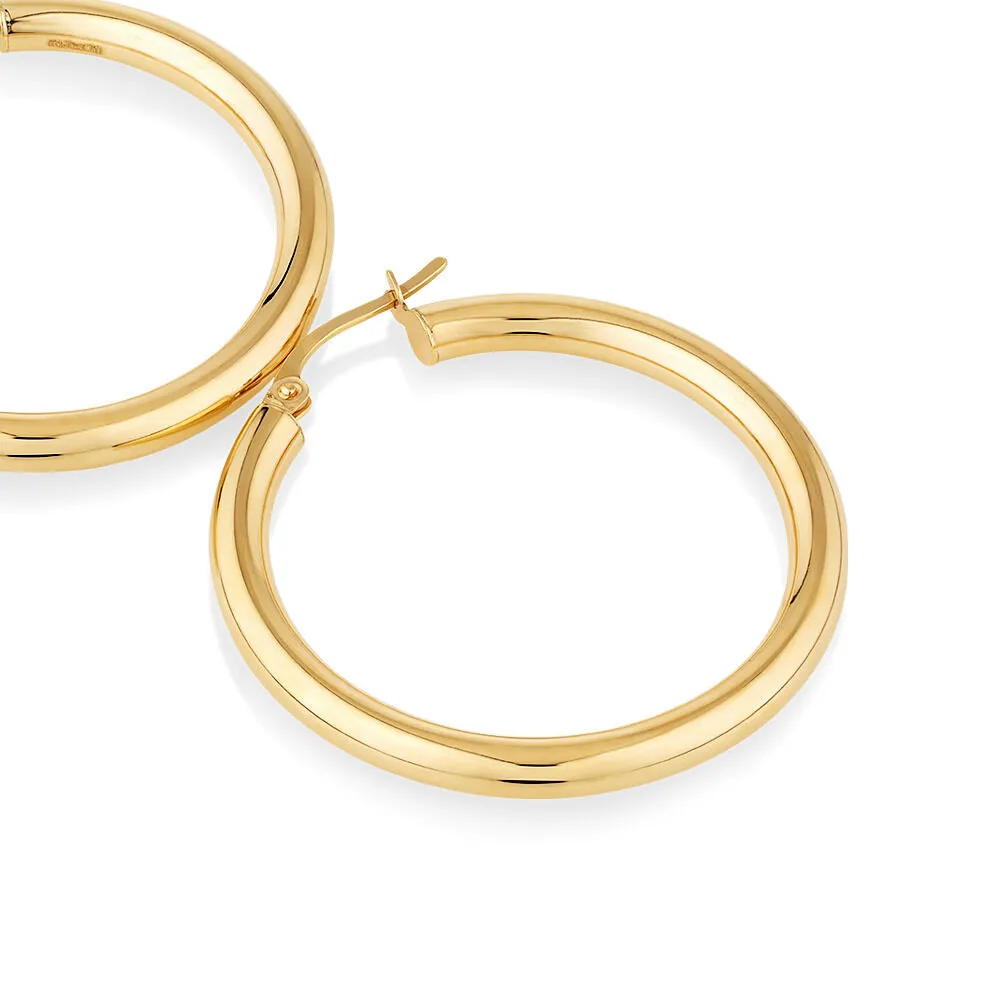 Michael hill jewellers gold hoop earrings discount