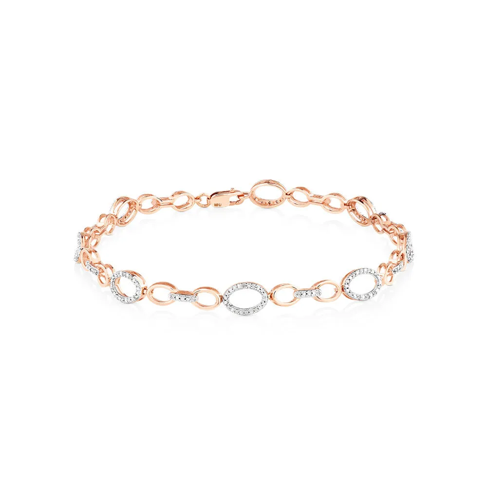 Michael hill rose gold bracelet discount
