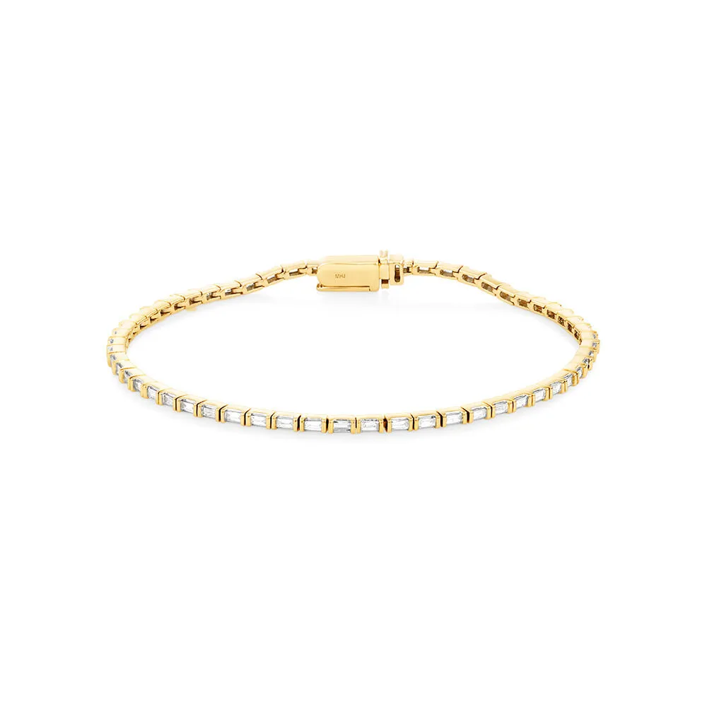 Michael Hill Tennis Bracelet with .74 Carat TW Diamonds in 10k