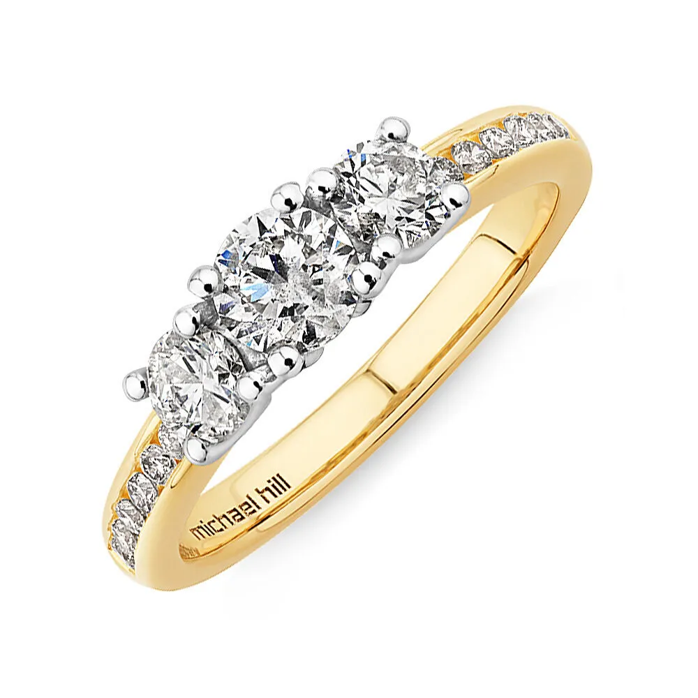 Michael hill three hotsell stone engagement rings