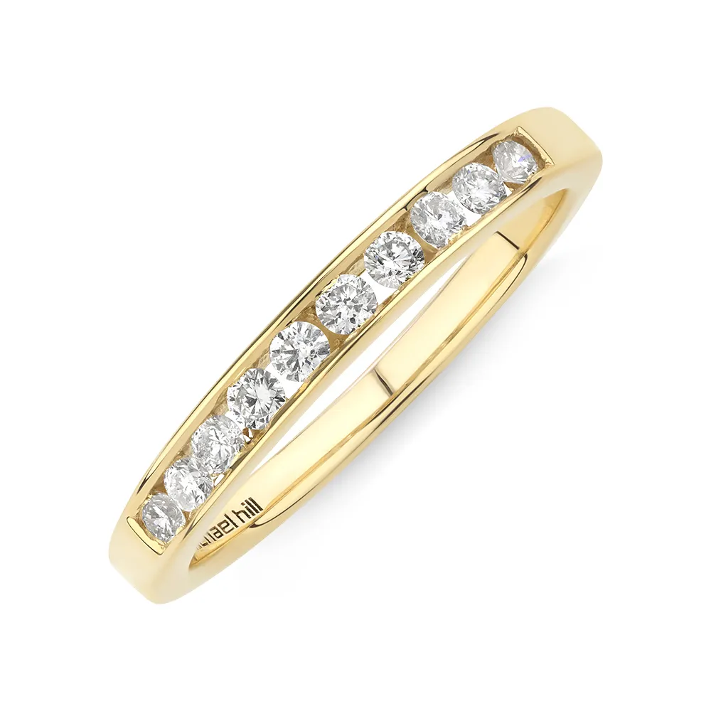 Michael Hill Wedding Ring with 0.25 Carat TW of Diamonds in 18kt