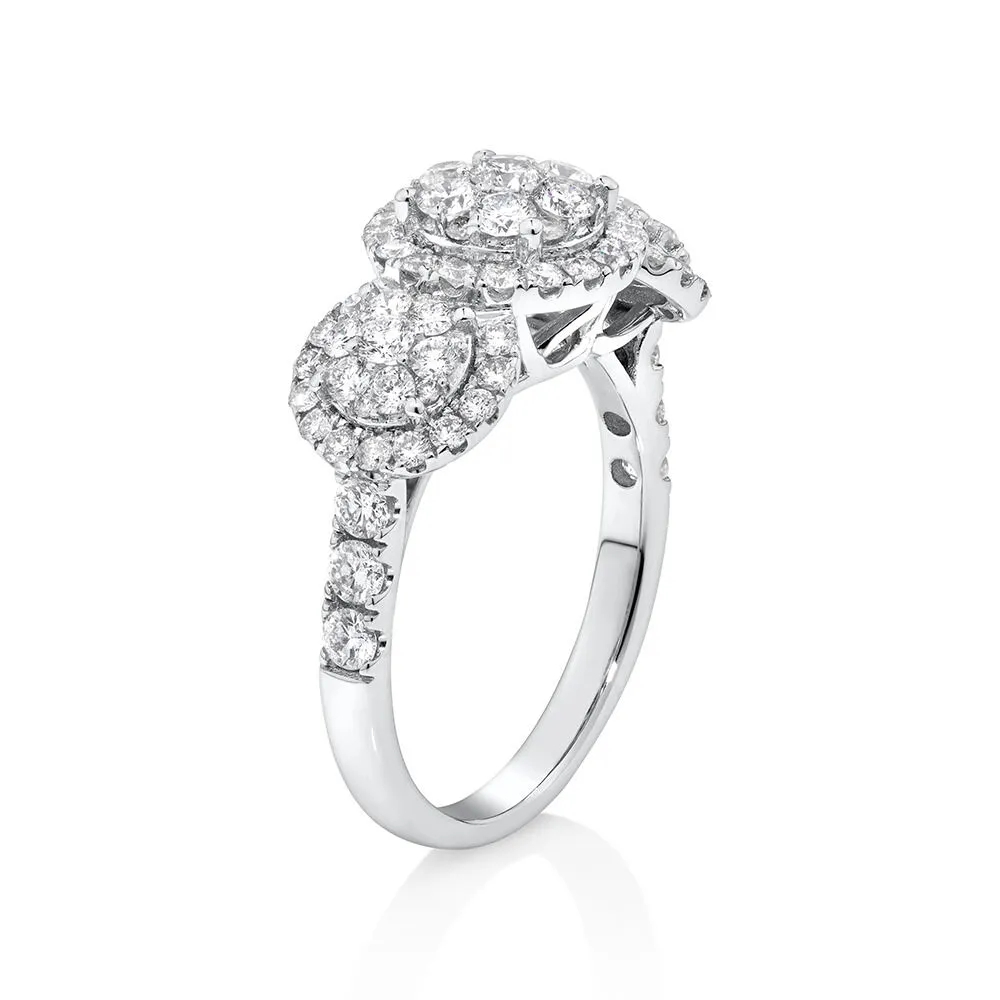Michael hill three cheap stone engagement rings