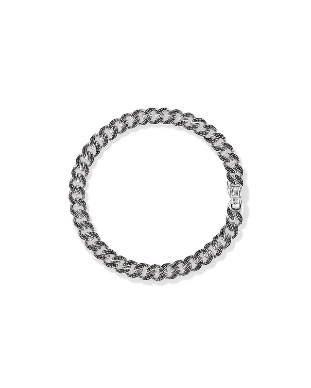 【BLACKPURPLE】23FW★ Corbin Cuban bracelet 15mm (18cm) BLACKPURPLE】23FW☆ Corbin Cuban bracelet 15mm (18cm