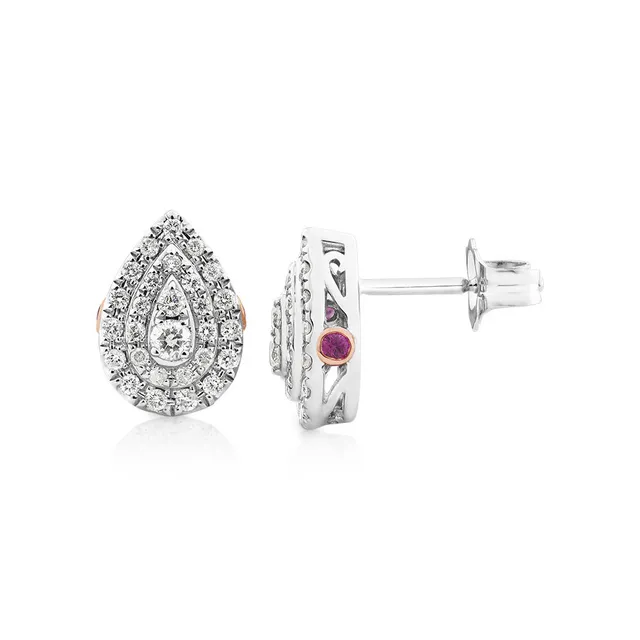 Michael hill top ruby earrings