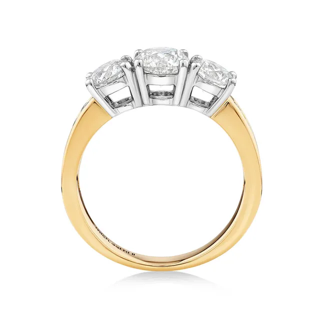 Michael Hill 2.00 Carat TW Three Stone Round Brilliant Diamond