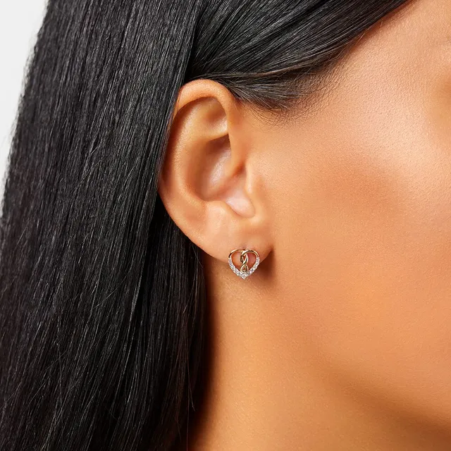 Michael hill heart sales earrings