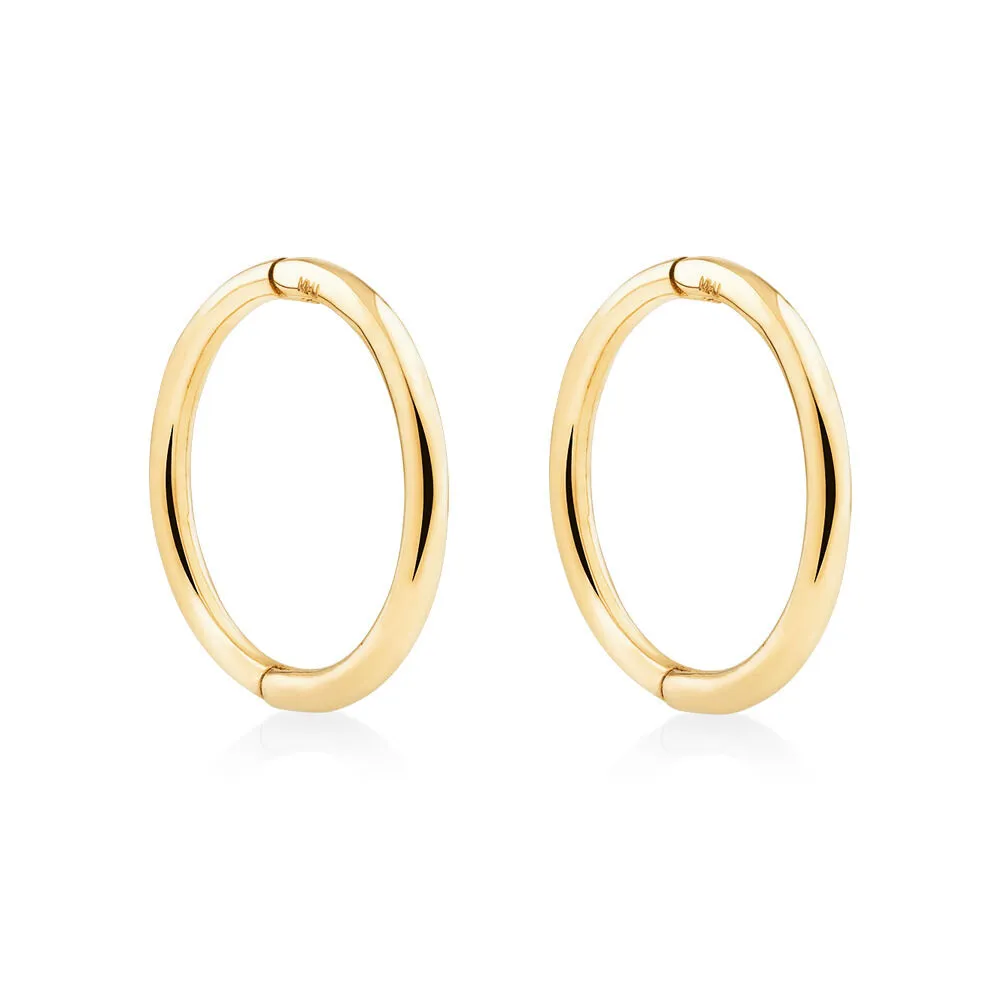 Michael Hill 10mm Sleeper Earrings in 10kt Yellow Gold Kingsway Mall