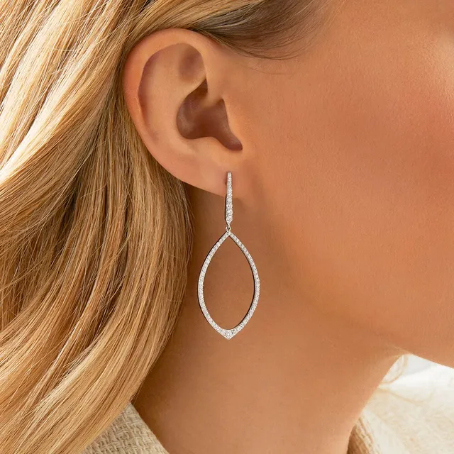 Michael hill outlet white gold earrings