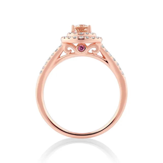 Michael hill pink sales sapphire engagement ring