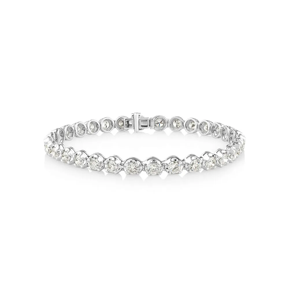 Michael Hill Tennis Bracelet with 6.0 Carat TW of Diamonds 14kt