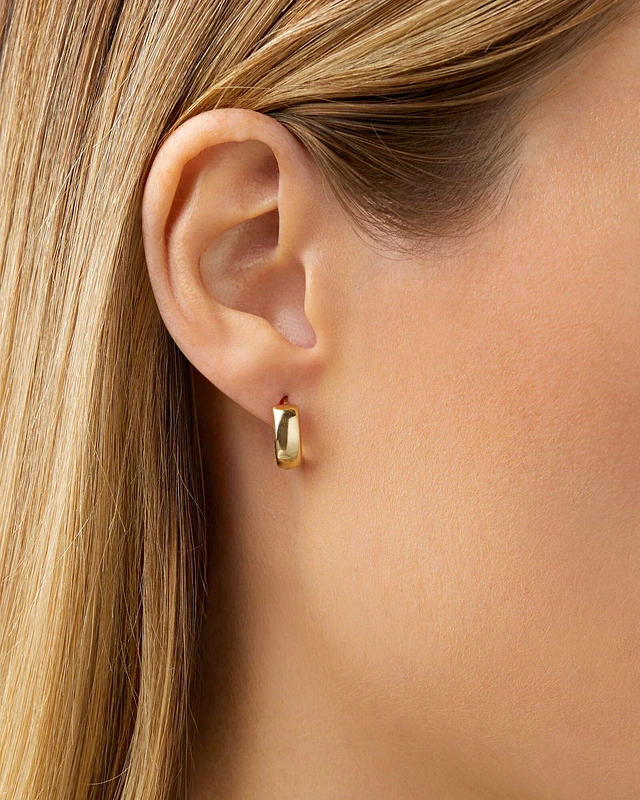Gold hoop earrings michael hill sale