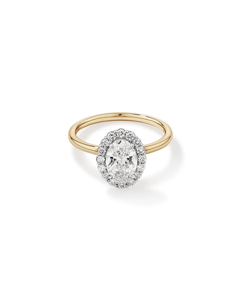 Michael hill oval engagement ring online