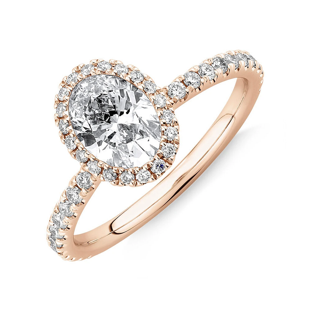 Michael hill rose gold engagement ring deals