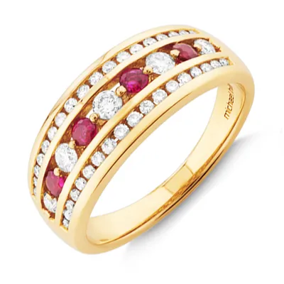 Michael hill ruby sales rings