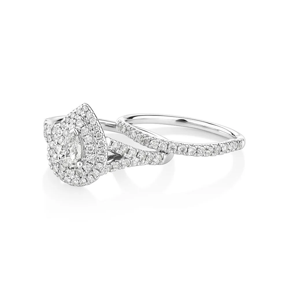 Michael Hill Bridal Set with 1 Carat TW of Diamonds in 14kt White