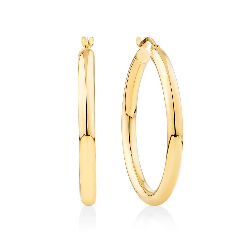 Gold hoop earrings michael shop hill