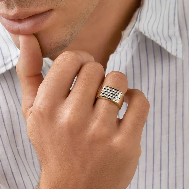 Michael hill mens gold rings sales