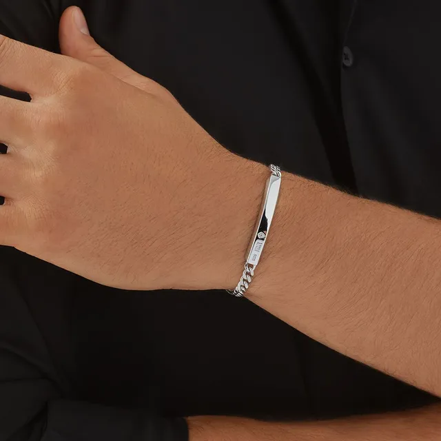 Michael hill top mens silver bracelet