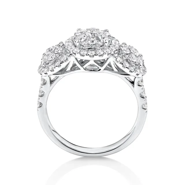 Michael hill 3 sales stone engagement ring