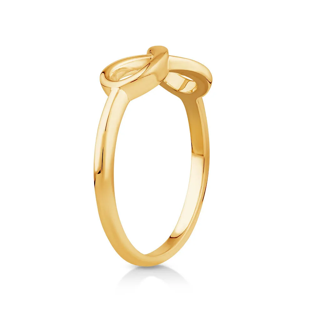 Michael Hill Bague infini orn e d un diamant en or jaune 10kt