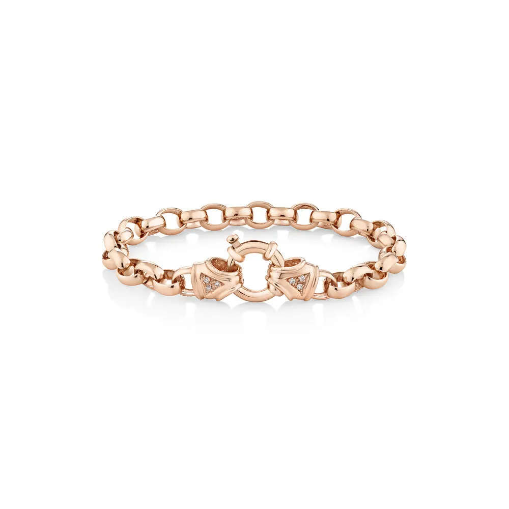 Rose gold shop belcher bracelet