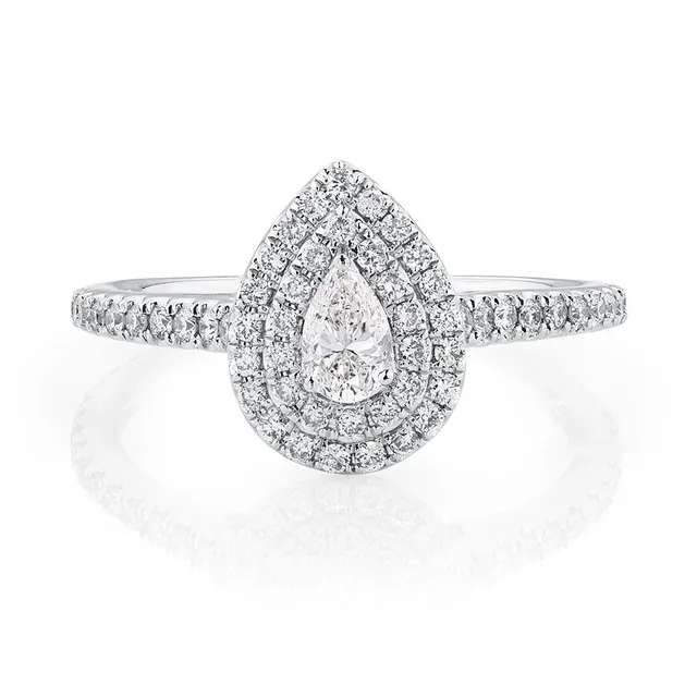 Michael hill pear shaped engagement ring hot sale