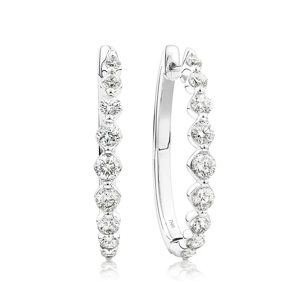 Michael hill diamond hoop earrings hot sale