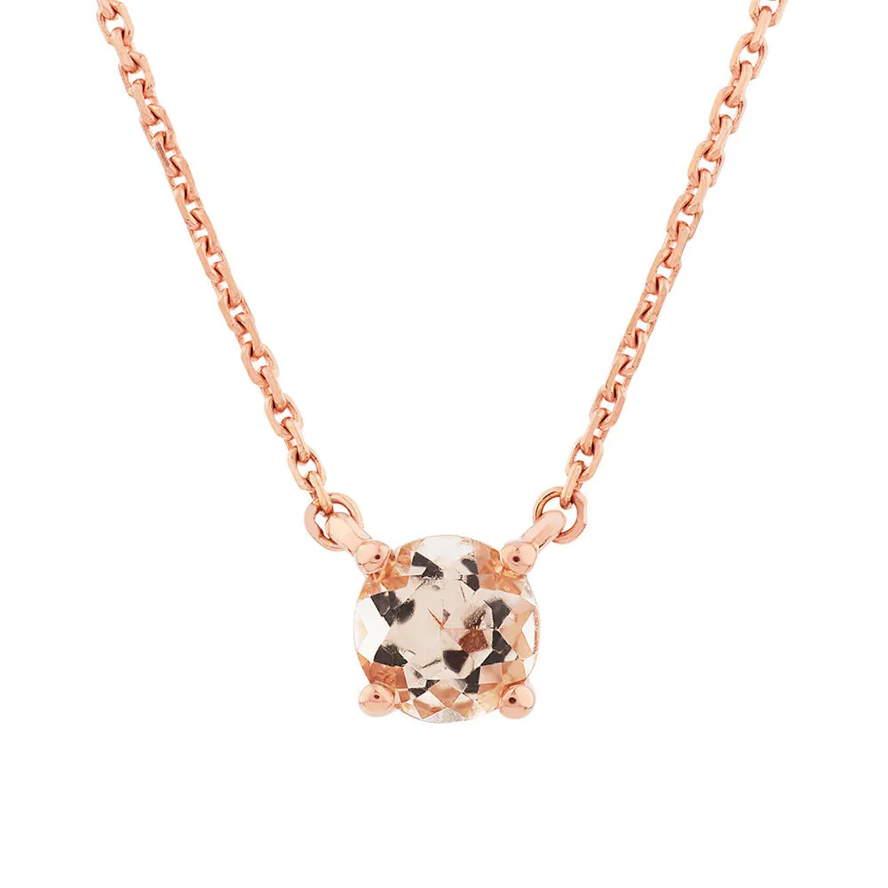 Michael Hill Necklace with Morganite in 10kt Rose Gold