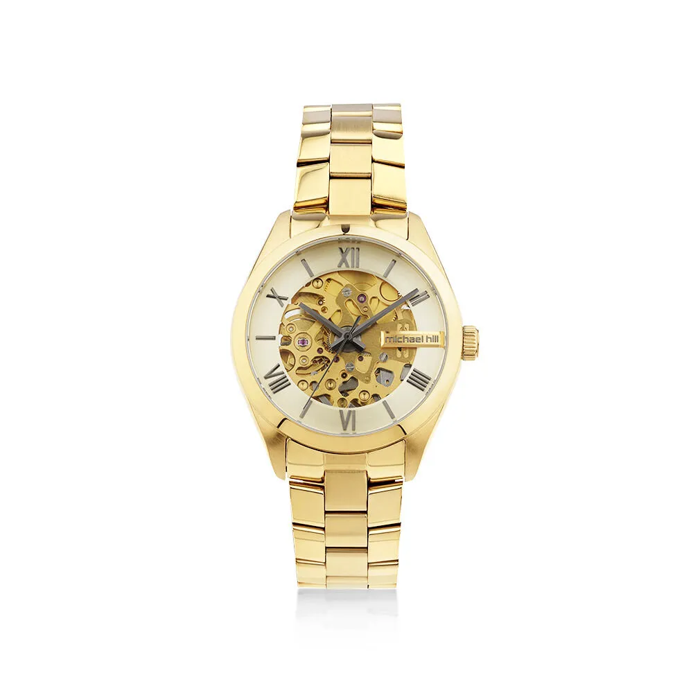 Michael hill gold watch with diamonds shop