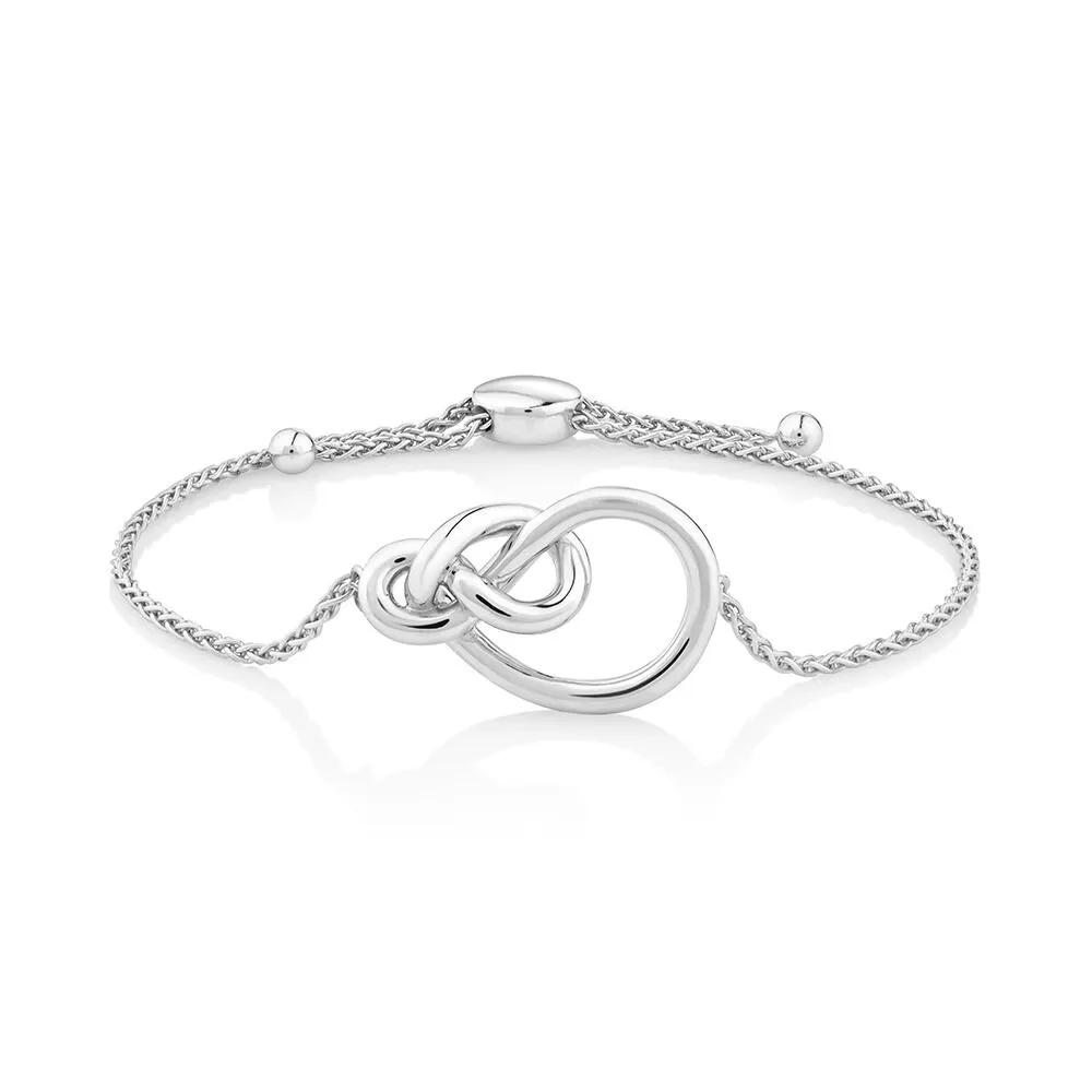 Michael Hill Knots Adjustable Bracelet in Sterling Silver