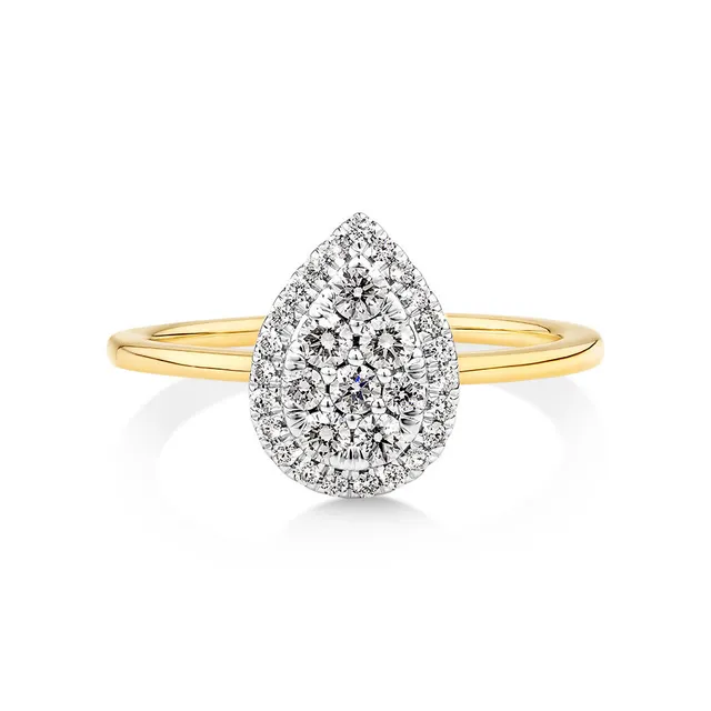 Michael hill hot sale teardrop engagement ring