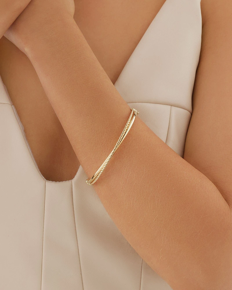 Double twisted bracelet top