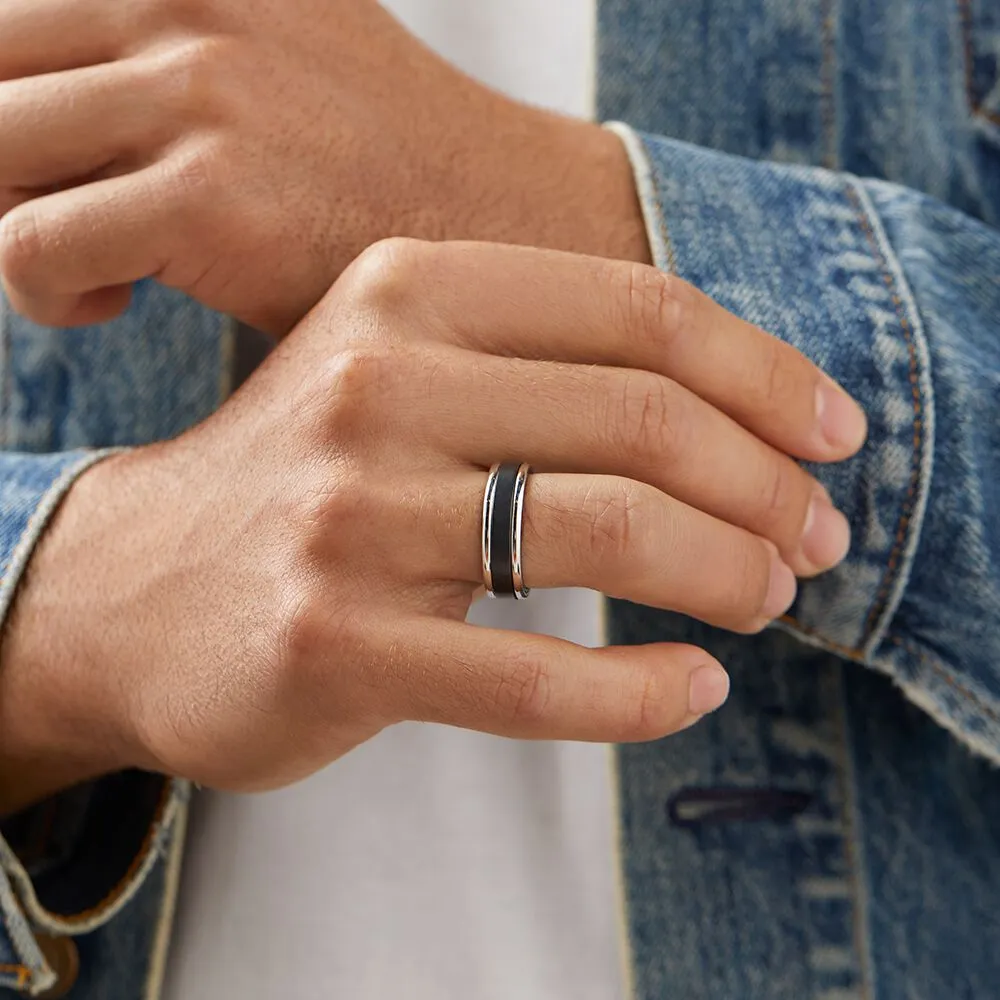 Michael hill black titanium clearance ring