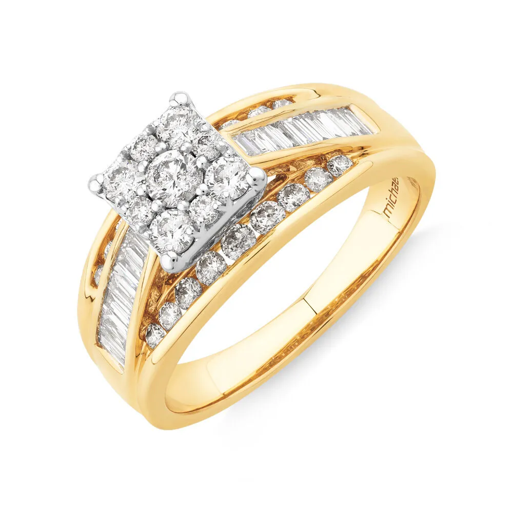 Michael hill white discount gold diamond rings