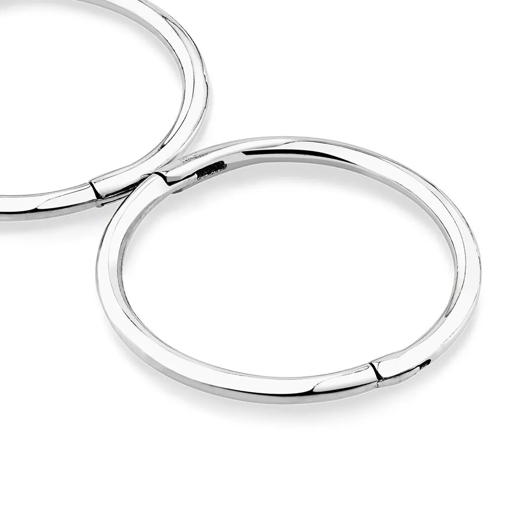 Michael hill store silver hoop earrings