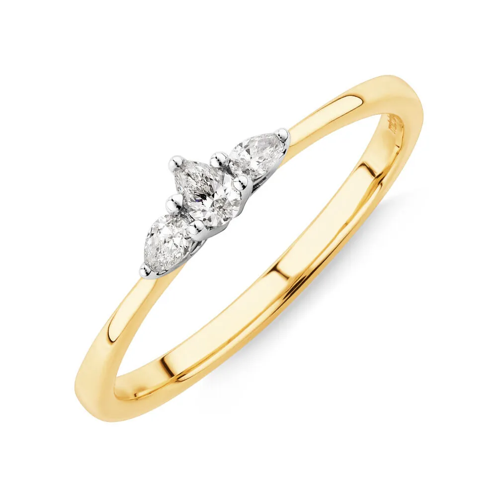 Michael hill online teardrop engagement ring
