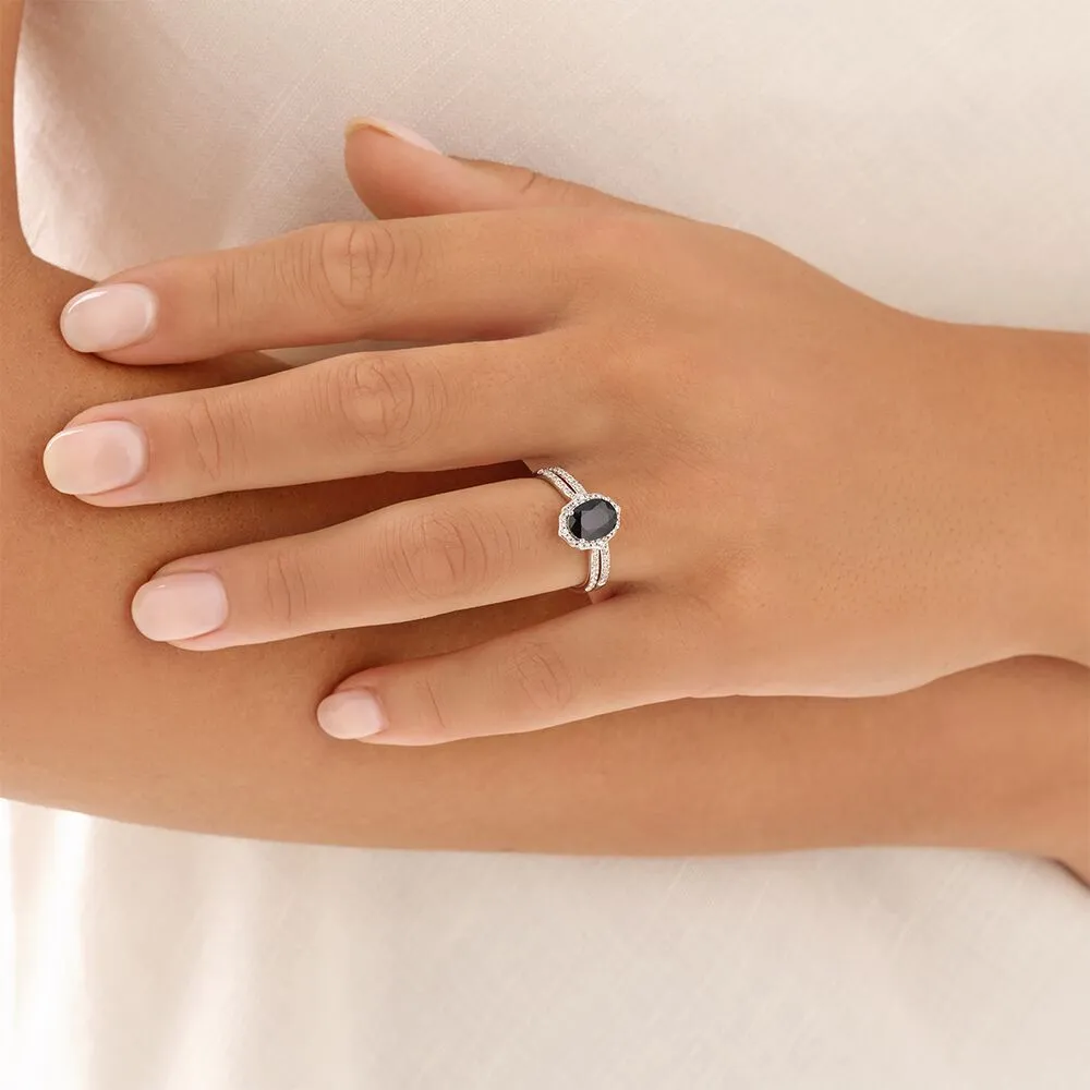 Michael hill white sapphire ring outlet