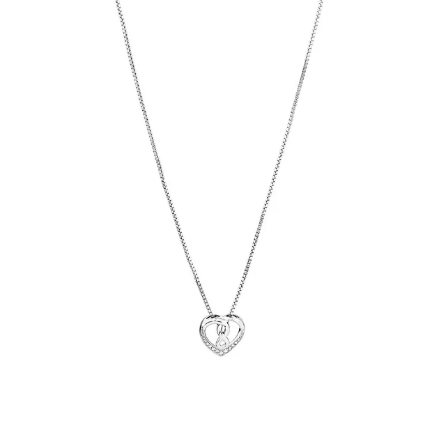 Michael Hill Heart Infinitas Pendant with Diamonds in Sterling