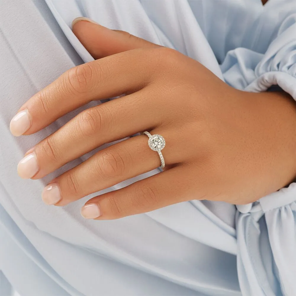 Michael hill outlet halo engagement rings