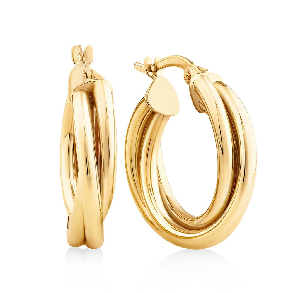 Michael hill jewellers discount gold hoop earrings
