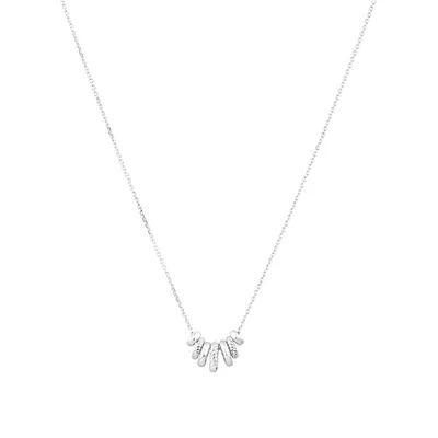 Michael Hill 50cm Double Circle Pendant In Sterling Silver