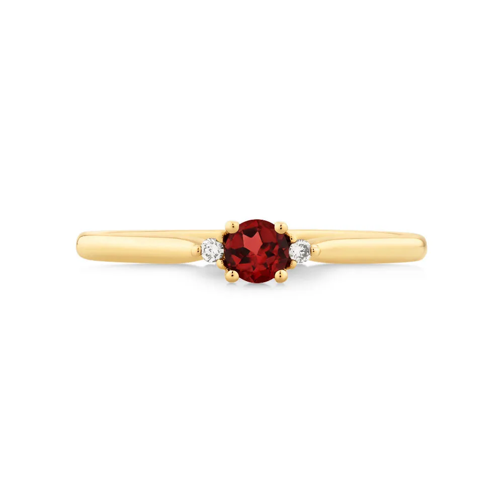 Michael hill garnet ring hot sale