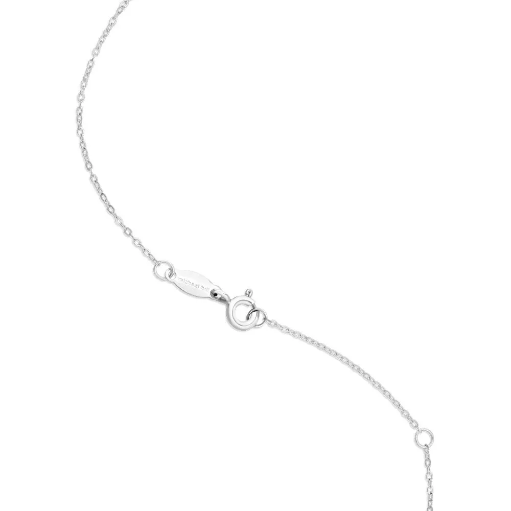 Michael Hill Halo Pendant with Emerald 0.14 Carat TW of Diamonds
