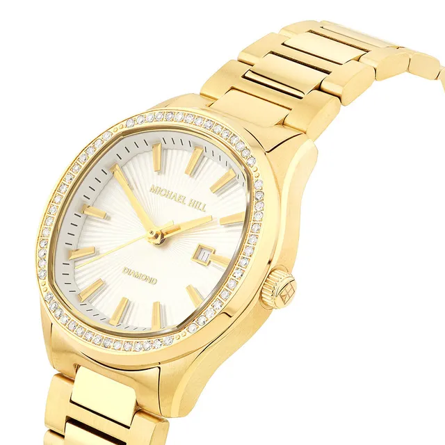 Michael hill store gold diamond watch