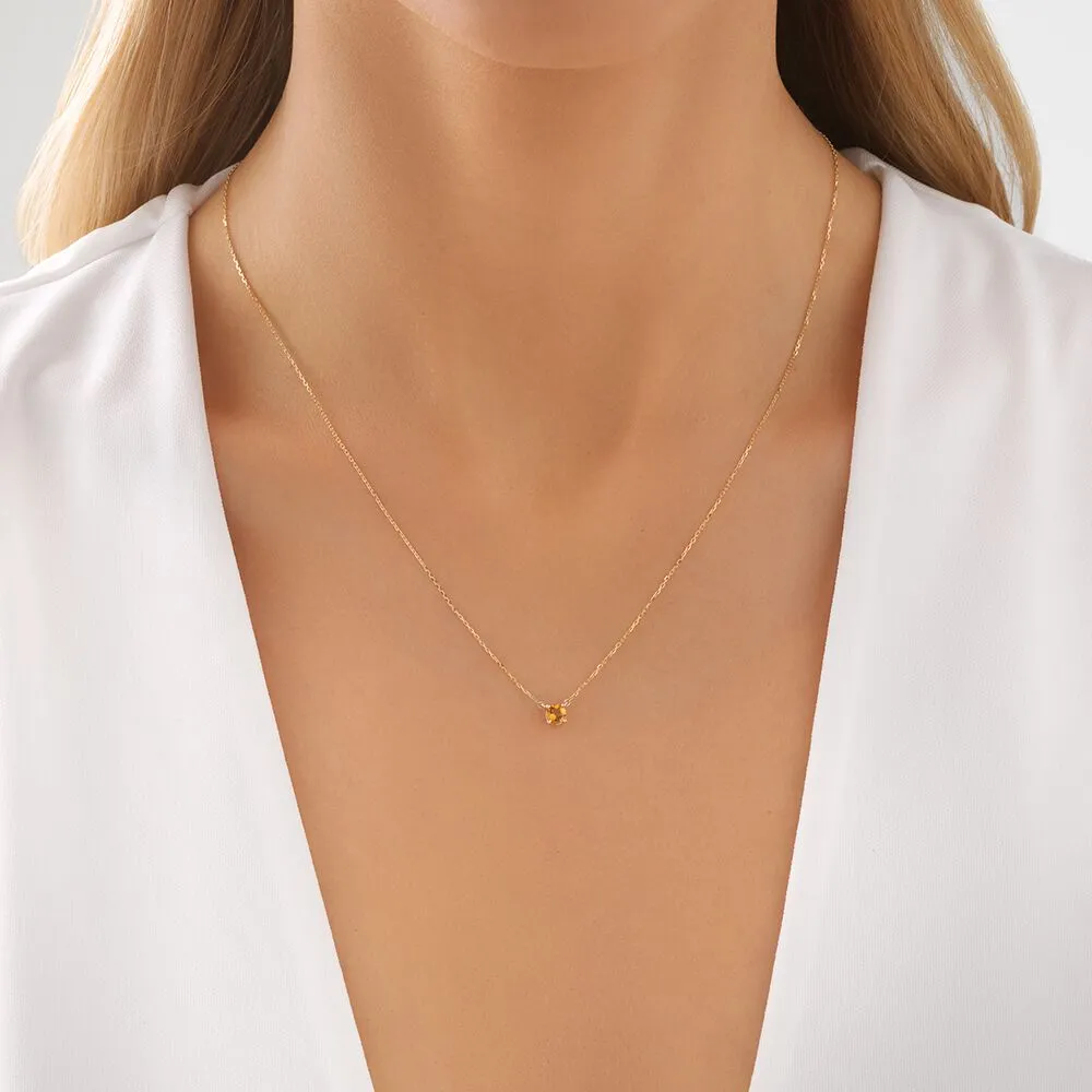 Michael Hill Necklace with Citrine in 10kt yellow Gold Kingsway Mall