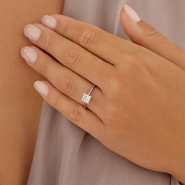 Princess cut diamond ring michael sale hill