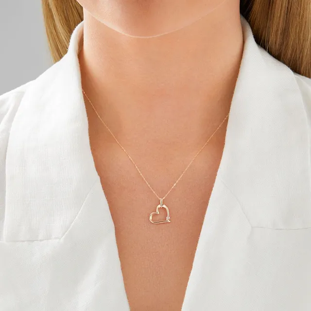 Michael Hill Heart Infinitas Pendant with Diamonds in Sterling