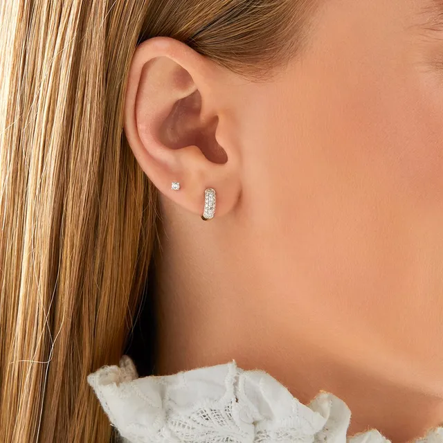 Michael hill diamond hoop earrings deals
